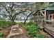 A lakeside building shows scenic waterfront views from a tranquil walkway at 5717 Village Center Dr, Lithia, FL 33547