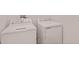 Well-equipped laundry room with a modern washer and dryer for convenient chores at 9989 Surrey Rose Dr, San Antonio, FL 33576