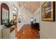 Dining room with vaulted ceilings and a full view of the home at 1001 E Crawford St, Tampa, FL 33604
