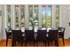 Dining room features a view of the outside, with a large wooden table at 1001 E Crawford St, Tampa, FL 33604