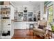 Charming office featuring custom built-in shelving and drawers at 1001 E Crawford St, Tampa, FL 33604