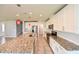 Well-equipped kitchen featuring a large island, stainless steel appliances, and ample counter space at 19200 Roseate Dr, Lutz, FL 33558
