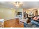 Spacious living room with hardwood floors and an open layout at 2308 Rio Cir, Spring Hill, FL 34608