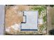 Overhead view of a concrete slab foundation showing the layout of a new home at 27017 Mott Ave, Brooksville, FL 34602