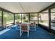 Relaxing screened porch with ample seating and a view of the backyard at 35145 Whispering Oaks Blvd, Dade City, FL 33523