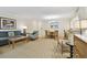 Stylishly decorated living room with a comfortable sofa, and a dining area at 36750 Us 19 N # 07208, Palm Harbor, FL 34684