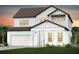 Charming two-story home featuring white siding, a brown roof, and a well-maintained lawn at 37224 Clinch Cir, Zephyrhills, FL 33540