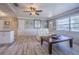 Comfortable living space with a large sofa and coffee table at 402 12Th Sw St, Ruskin, FL 33570