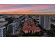 An aerial shot showcases the condo buildings and city skyline extending into the distance at 470 3Rd S St # 602, St Petersburg, FL 33701