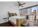 Charming bedroom with wooden floors and a large window providing lots of natural light at 470 3Rd S St # 602, St Petersburg, FL 33701