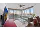 Comfortable living room with balcony access offering city views, perfect for relaxing and entertaining at 470 3Rd S St # 602, St Petersburg, FL 33701