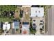 Aerial view displays the property and neighborhood, highlighting the home's layout and nearby amenities at 5405 59Th N St, St Petersburg, FL 33709