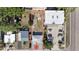 Aerial view displays the property and neighborhood, highlighting the home's layout and nearby amenities at 5405 59Th N St, St Petersburg, FL 33709
