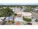 Aerial view of the property showcasing its location and proximity to neighborhood businesses and local thoroughfare at 5405 59Th N St, St Petersburg, FL 33709