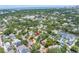 Wide aerial view of property showing the home's location near the bay and other residential homes at 546 26Th N Ave, St Petersburg, FL 33704