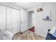 Bedroom view showcasing closet space, neutral walls, and warm flooring at 546 26Th N Ave, St Petersburg, FL 33704