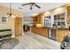 Eat-in kitchen featuring stainless steel appliances, tile floors, and granite counters at 546 26Th N Ave, St Petersburg, FL 33704