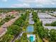 Aerial view of the community and recreational area at 5729 Calais N Blvd # 6, St Petersburg, FL 33714