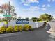 Calais Village condominium community entrance sign with manicured landscaping at 5729 Calais N Blvd # 6, St Petersburg, FL 33714