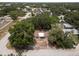 Aerial view of the house with trees and street view at 701 59Th Ne Ave, St Petersburg, FL 33703