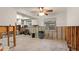 Unfinished kitchen with retro ceiling fan, exposed studs, and natural light, awaiting transformation at 701 59Th Ne Ave, St Petersburg, FL 33703