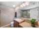 Bathroom features a vanity sink, shower, and tub combination at 7103 Bridgeview Dr, Wesley Chapel, FL 33545