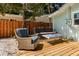 Inviting backyard deck with comfortable seating and lush greenery at 945 8Th N St, St Petersburg, FL 33712