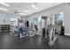 Well-equipped gym with modern weight machines, free weights, and natural light from windows at 1844 Odiorne Point Ln, Wesley Chapel, FL 33543