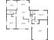 Detailed floor plan showcasing the layout of a house with dimensions for each room and area at 2270 Amherst Ave, Spring Hill, FL 34609
