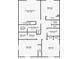 Second floor floorplan featuring bedrooms, laundry room and multiple bathrooms at 2279 Ranchette Ln, Dunedin, FL 34698