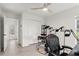 Bright bedroom with a drum set and neutral walls, offering a versatile and functional space at 2713 Brianholly Dr, Valrico, FL 33596