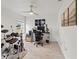 Bright bedroom with a drum set and a computer setup, offering a creative and functional space at 2713 Brianholly Dr, Valrico, FL 33596