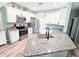 Modern kitchen featuring white cabinets, stainless steel appliances, and granite countertops at 37230 Poinsettia Ave, Dade City, FL 33525