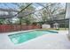 Enclosed pool and backyard area at 414 Cactus Cir, Seffner, FL 33584