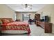 This bedroom features a workspace, computer and a beautiful exterior view at 4706 Scott Rd, Lutz, FL 33558