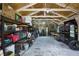 Versatile outbuilding interior with storage shelving and workspace; ideal for hobbies or projects at 4706 Scott Rd, Lutz, FL 33558