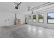 Spacious two car garage with windows and recessed lighting at 5055 2Nd S Ave, St Petersburg, FL 33707