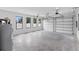 Spacious two car garage with windows and recessed lighting at 5055 2Nd S Ave, St Petersburg, FL 33707