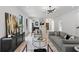 Bright, open-concept living area with contemporary decor, stylish furniture, and an inviting atmosphere at 5055 2Nd S Ave, St Petersburg, FL 33707