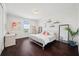 Cozy bedroom with water view window and desk for remote working or study at 7115 Bay St, St Pete Beach, FL 33706