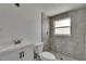 Bathroom features updated tile in shower at 825 Seabreeze Dr, Ruskin, FL 33570