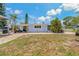 A view of the spacious backyard with well-maintained landscaping at 103 W North Branch Rd, Ruskin, FL 33570