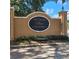 Entrance sign for St. Charles Place Townhomes at 10850 Lake Saint Charles Blvd, Riverview, FL 33578