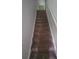 A carpeted stairway leads to an upper level, illuminated by a light at the top of the stairs at 10850 Lake Saint Charles Blvd, Riverview, FL 33578