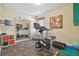 Exercise room with an exercise bike, treadmill and wall mirror at 1116 Hillandale Reserve Dr, Tampa, FL 33613