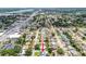 An aerial view of the property and the surrounding neighborhood, close to the water at 11250 108Th Ln, Largo, FL 33778