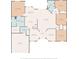 Detailed floor plan of the home, highlighting room dimensions and layout at 13216 Antelope St, Spring Hill, FL 34609