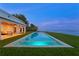 Gorgeous backyard pool and waterfront view at 218 Colony Point S Rd, St Petersburg, FL 33705