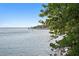 Expansive waterfront view showcases calm waters and lush greenery with dock at 218 Colony Point S Rd, St Petersburg, FL 33705