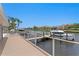 Stunning waterfront view from the private dock, with boat parking and scenic neighborhood at 2773 Seabreeze S Dr, Gulfport, FL 33707